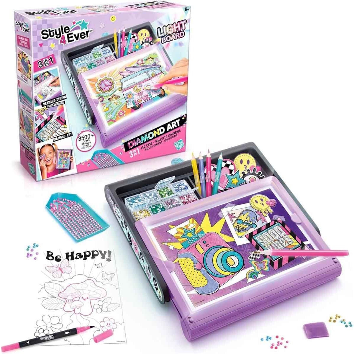 28817 SUN-CNL-HOBİ SET STYLE 4EVER DIAMOND ART 3IN1 IŞIKLI BO