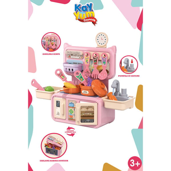 2560 MİNİ MUTFAK SET-PEMBE 24