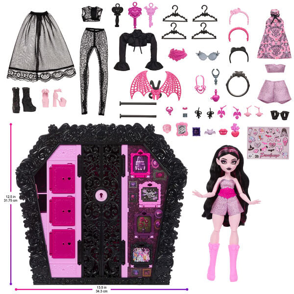 JMG63 Monster High Draculauranın Muhteşem Havalı Dolabı