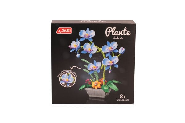 JK29011 JAKİ MAVİ ORKİDE SAKSIDA 581 PARÇA BLOCK OYUNCAK