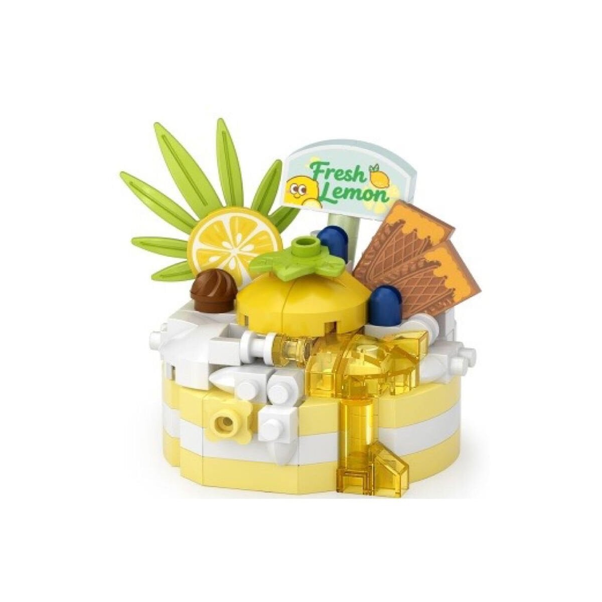 LZ-8643 LOZ LİMONLU PASTA 160 PARÇA BLOCK OYUNCAK-MİNİ POŞET