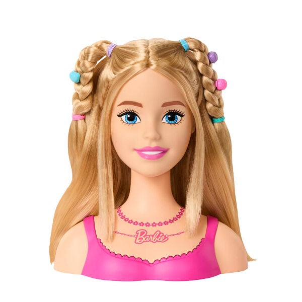 HMD88 Barbie Saç Tasarımı Büstü - Sarı Saçlı