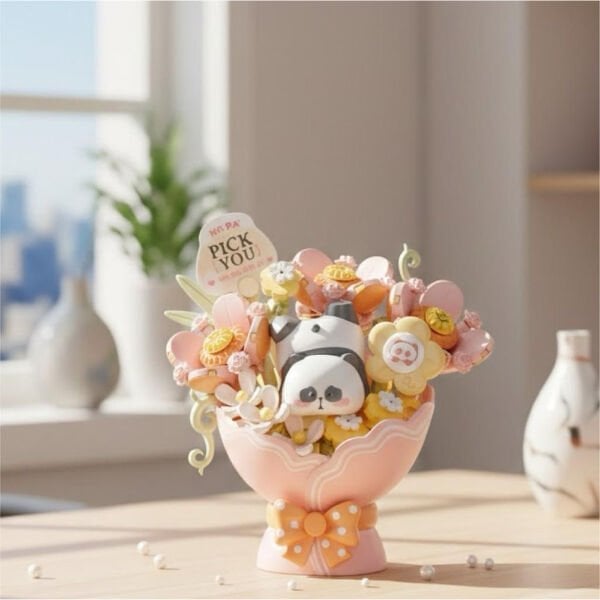 LZ-7301 LOZ PEMBE ÇİÇEK BUKETİ 261 PARÇA BLOCK