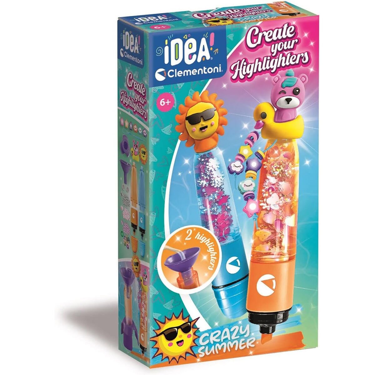 18130 Idea Clemetoni - Fosforlu Kalem Tasarım Seti - Çılgın Yaz