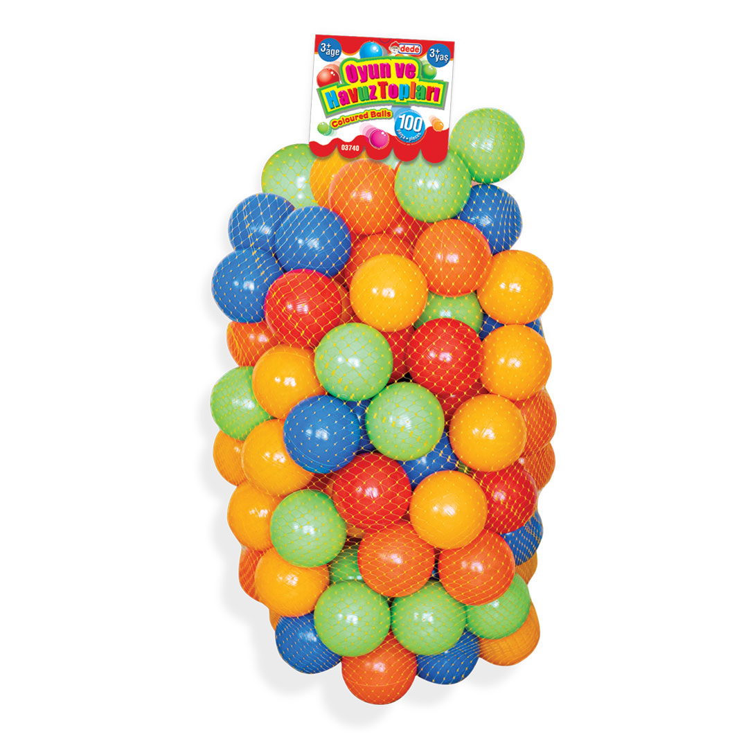 03740 OYUN HAVUZ TOPLARI 100 PRÇ FİLEDE 7 CM