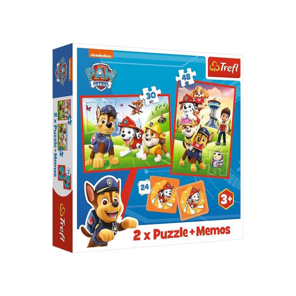 PUZZLE-93344-93337  2IN1 Disney/Paw petrol Puzzle