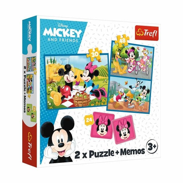 PUZZLE-93344-93337  2IN1 Disney/Paw petrol Puzzle