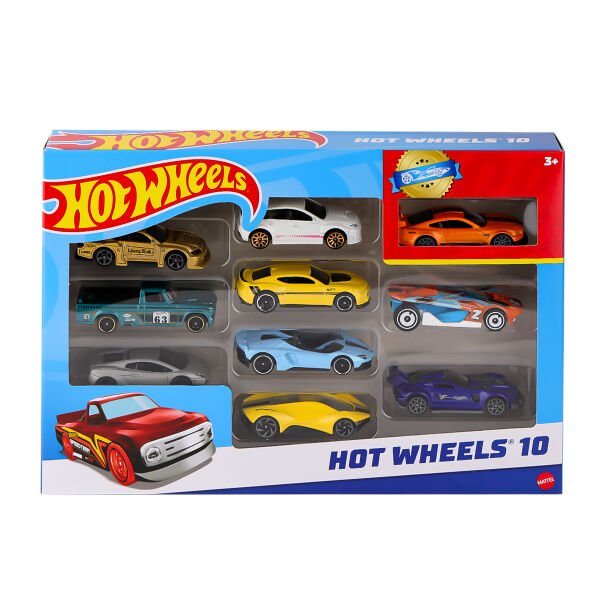54886 Hot Wheels 10'lu Araba Seti - Karışık Asorti