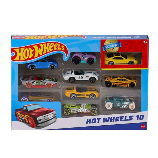54886 Hot Wheels 10'lu Araba Seti - Karışık Asorti