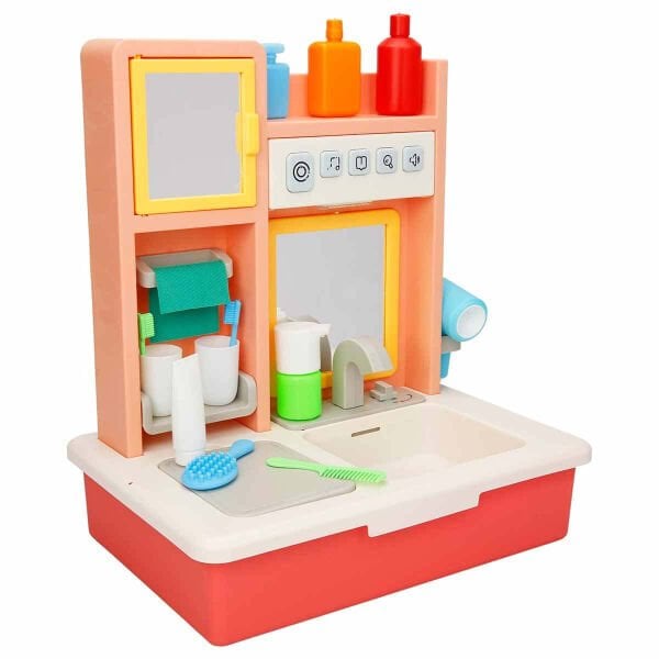 7040 EĞİTİCİ SESLİ MODERN BANYO LAVABO PEMBE 8