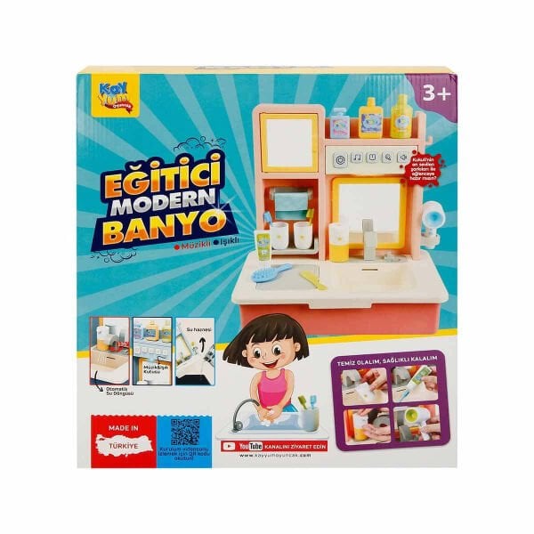 7040 EĞİTİCİ SESLİ MODERN BANYO LAVABO PEMBE 8